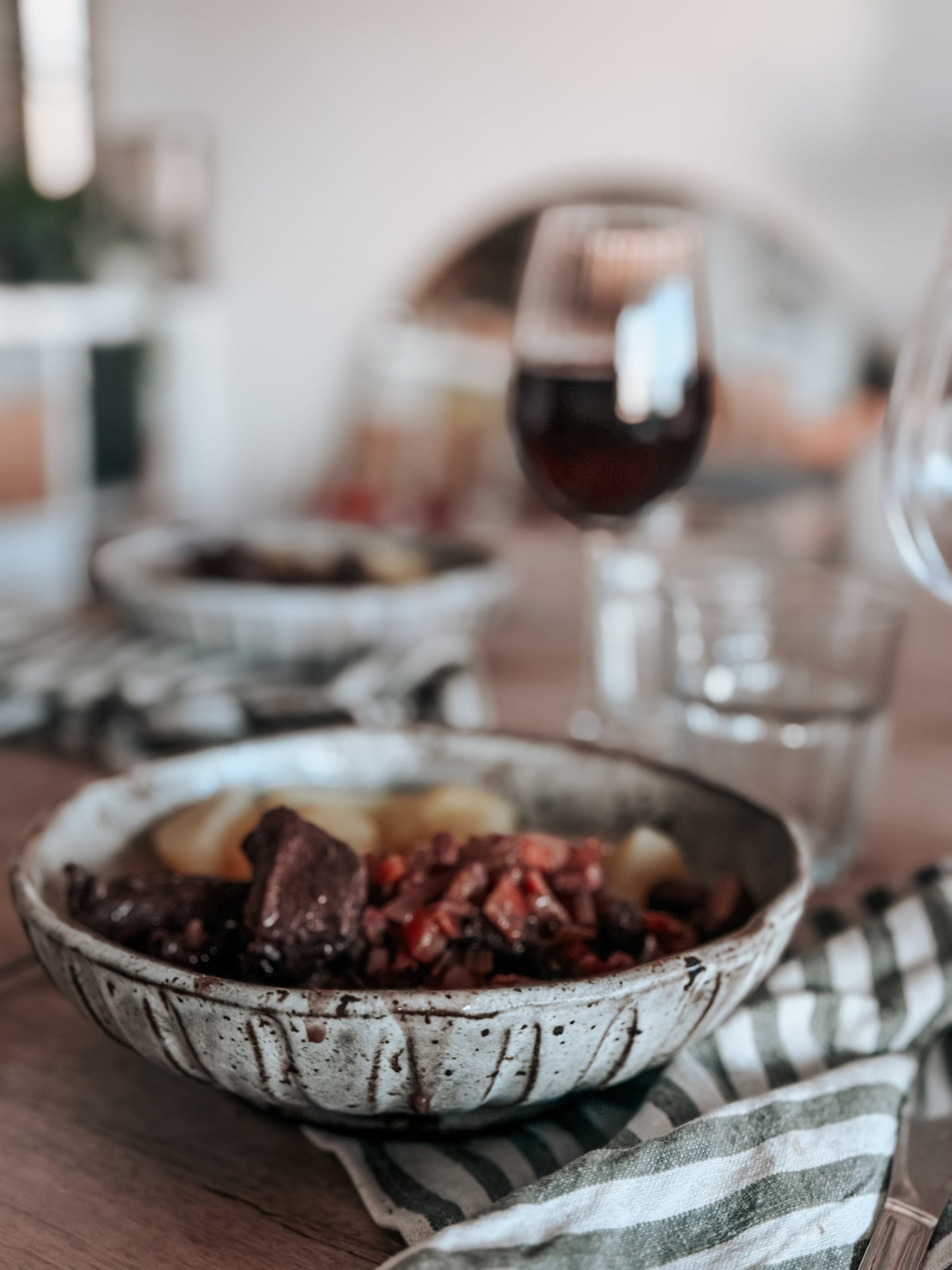 Duo d'assiettes creuses - Winter wood