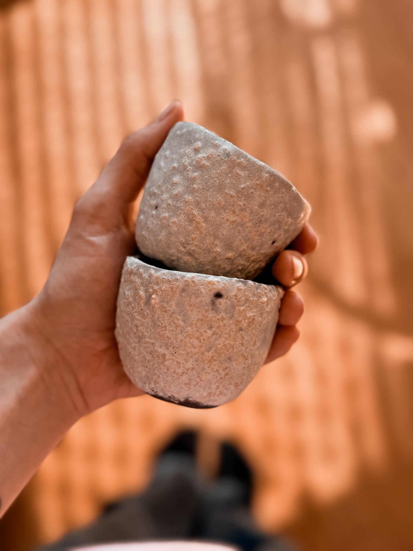Les petites tasses rugueuses